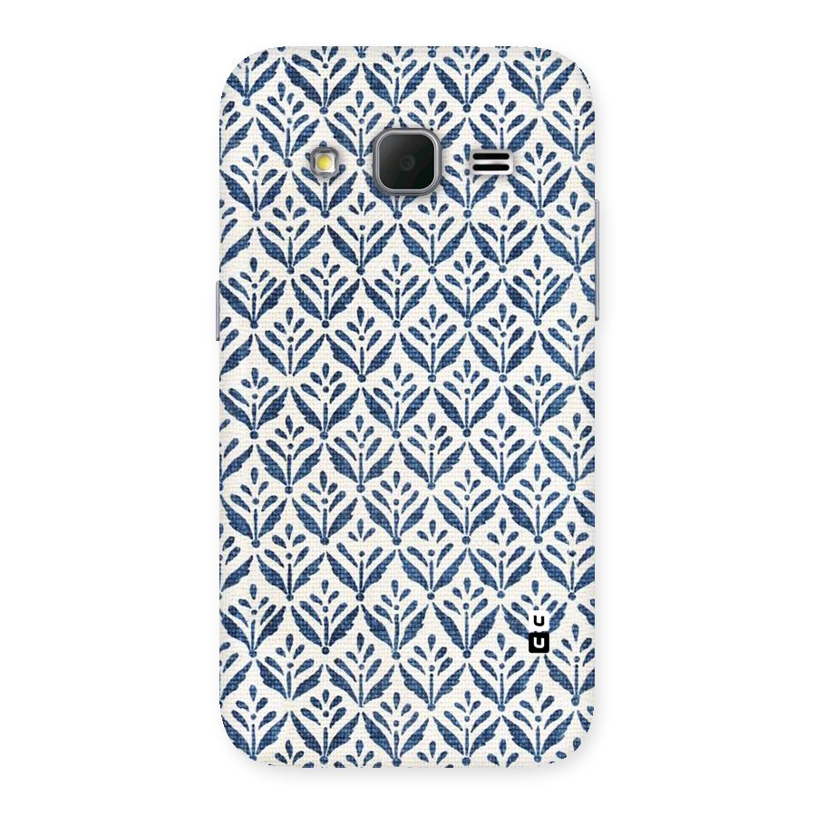 Blue Leaf Back Case for Galaxy Core Prime