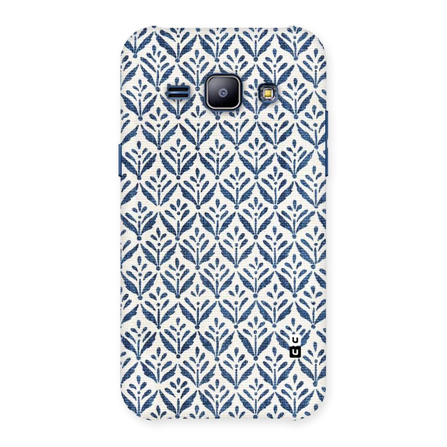 Blue Leaf Back Case for Galaxy J1