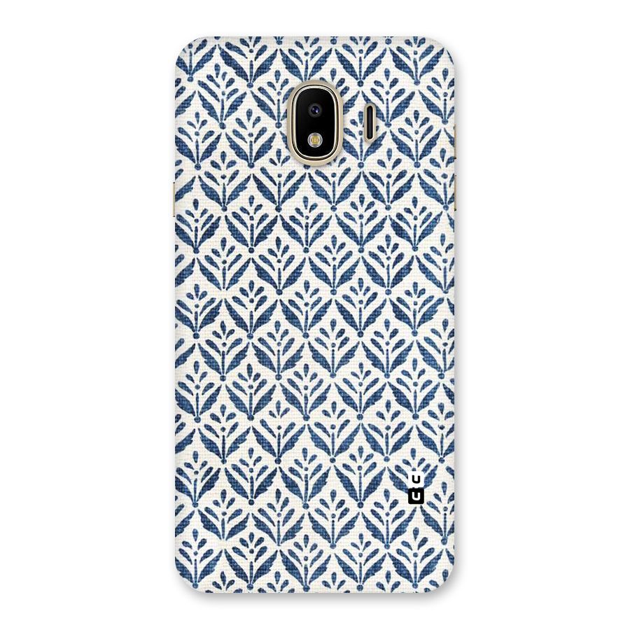 Blue Leaf Back Case for Galaxy J4