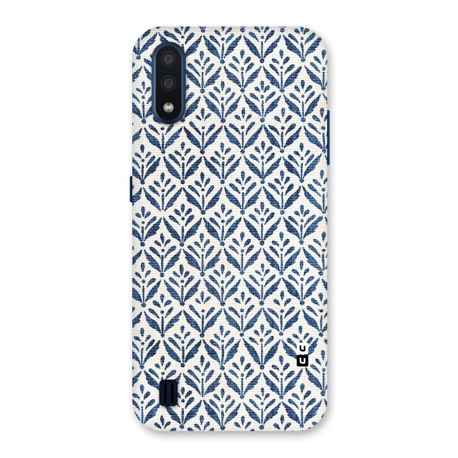 Blue Leaf Back Case for Galaxy M01