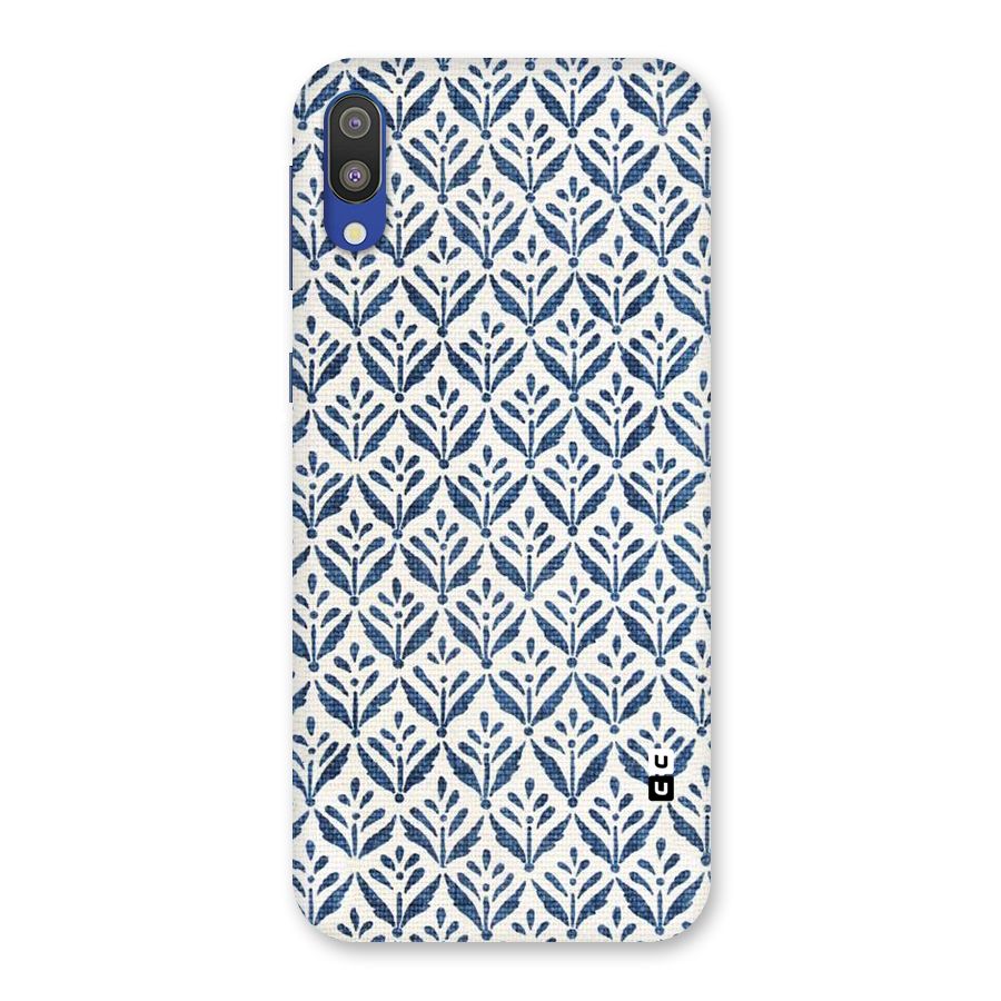 Blue Leaf Back Case for Galaxy M10
