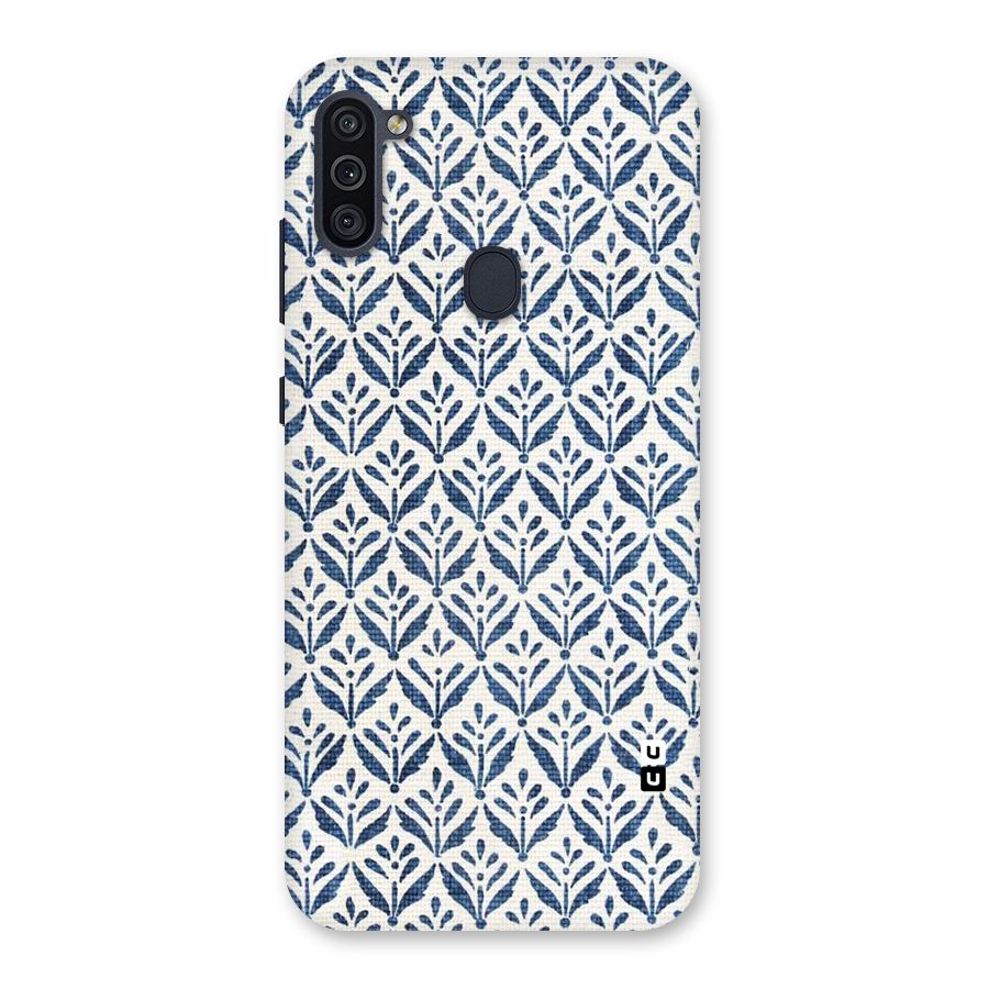 Blue Leaf Back Case for Galaxy M11