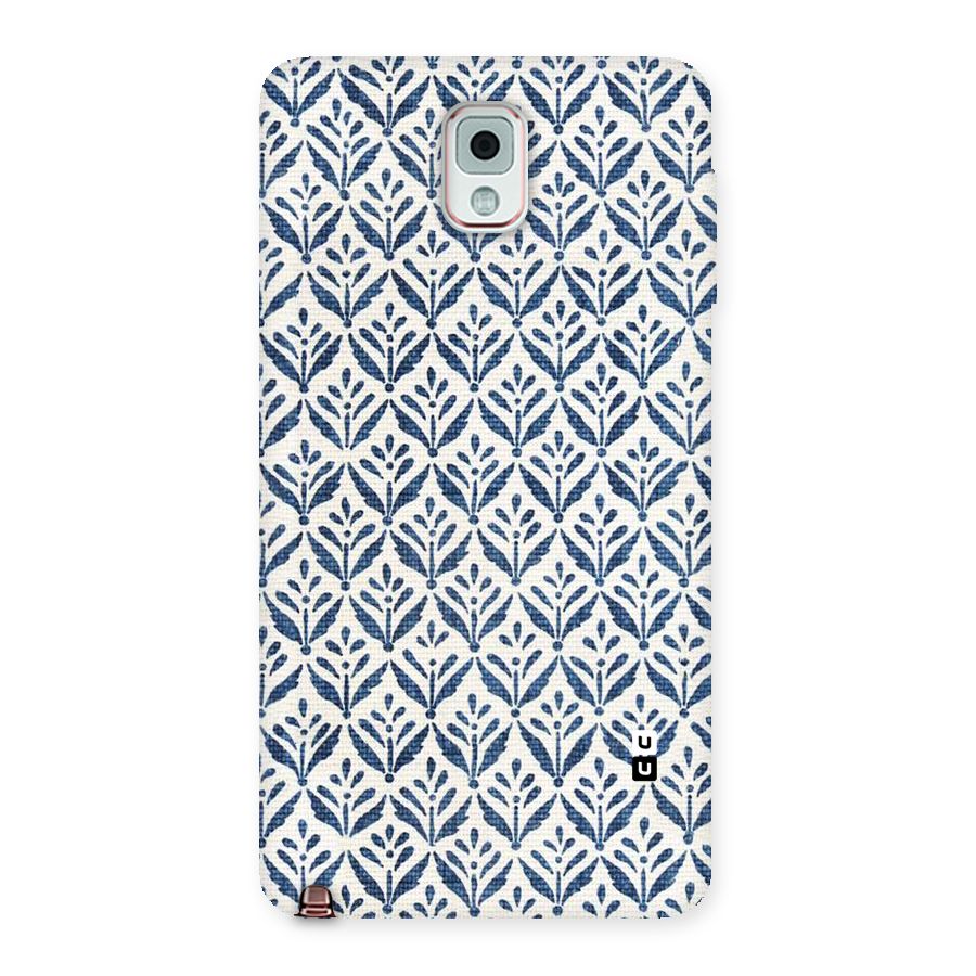 Blue Leaf Back Case for Galaxy Note 3