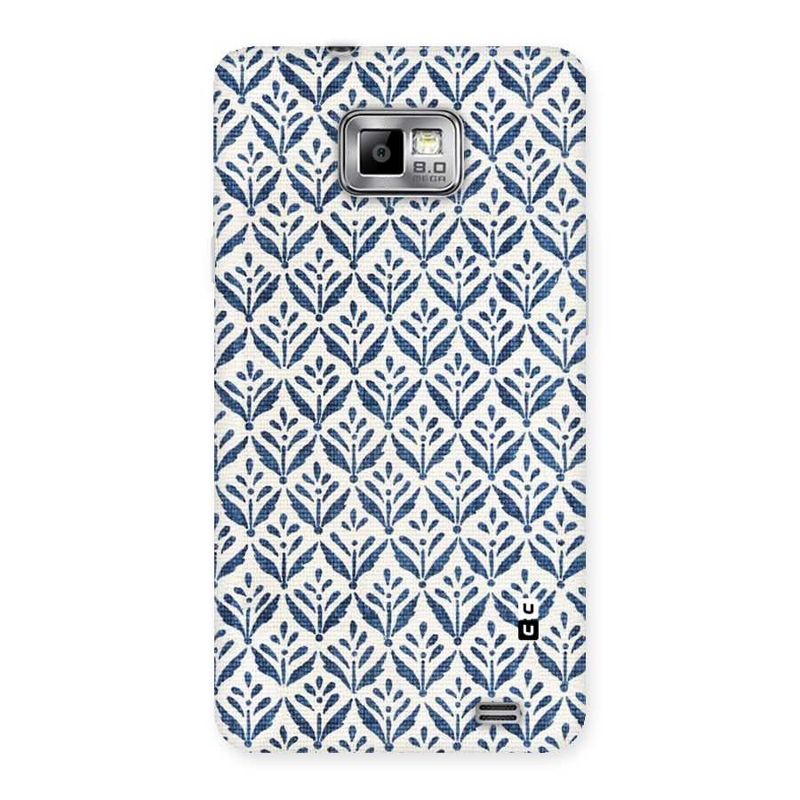 Blue Leaf Back Case for Galaxy S2