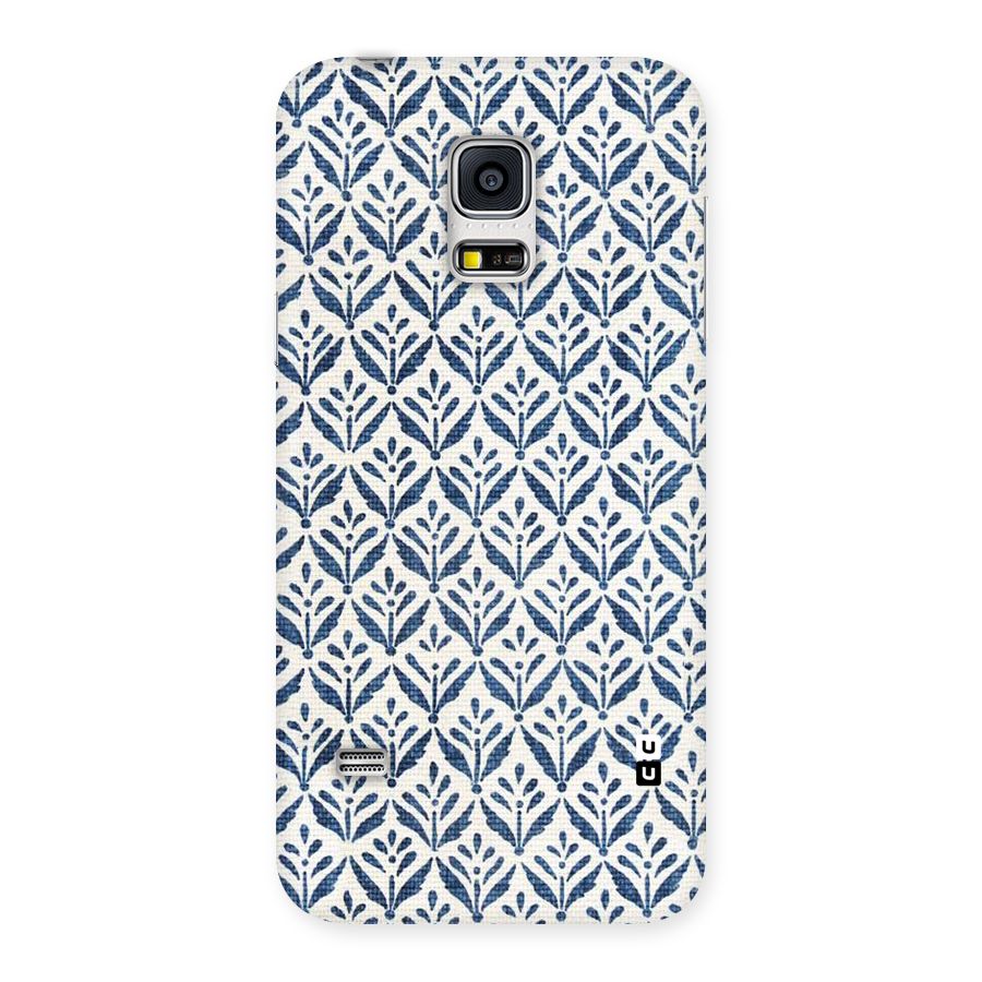 Blue Leaf Back Case for Galaxy S5 Mini