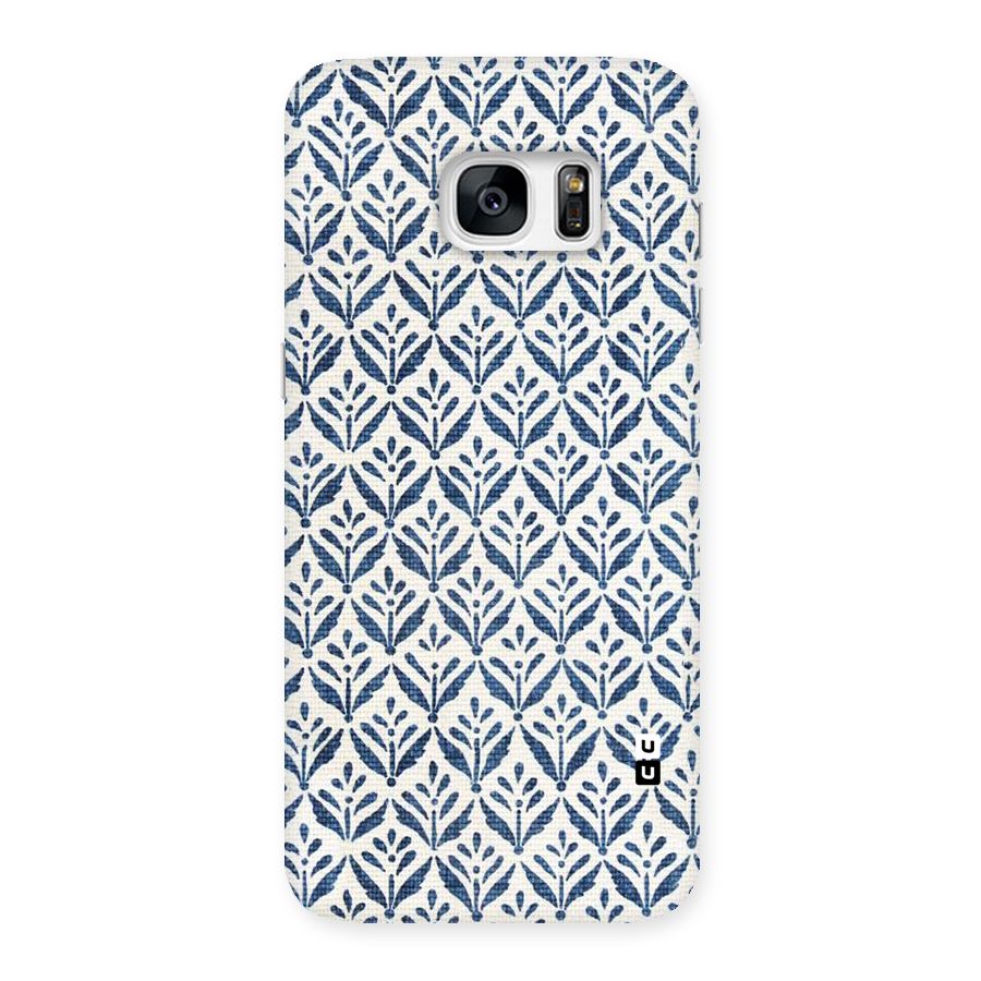 Blue Leaf Back Case for Galaxy S7 Edge