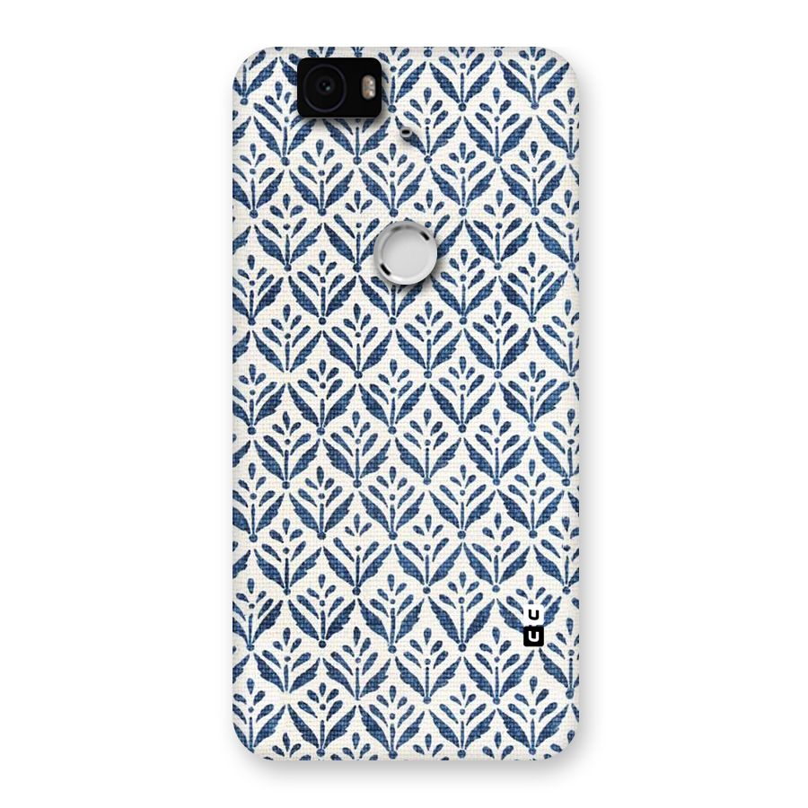 Blue Leaf Back Case for Google Nexus-6P