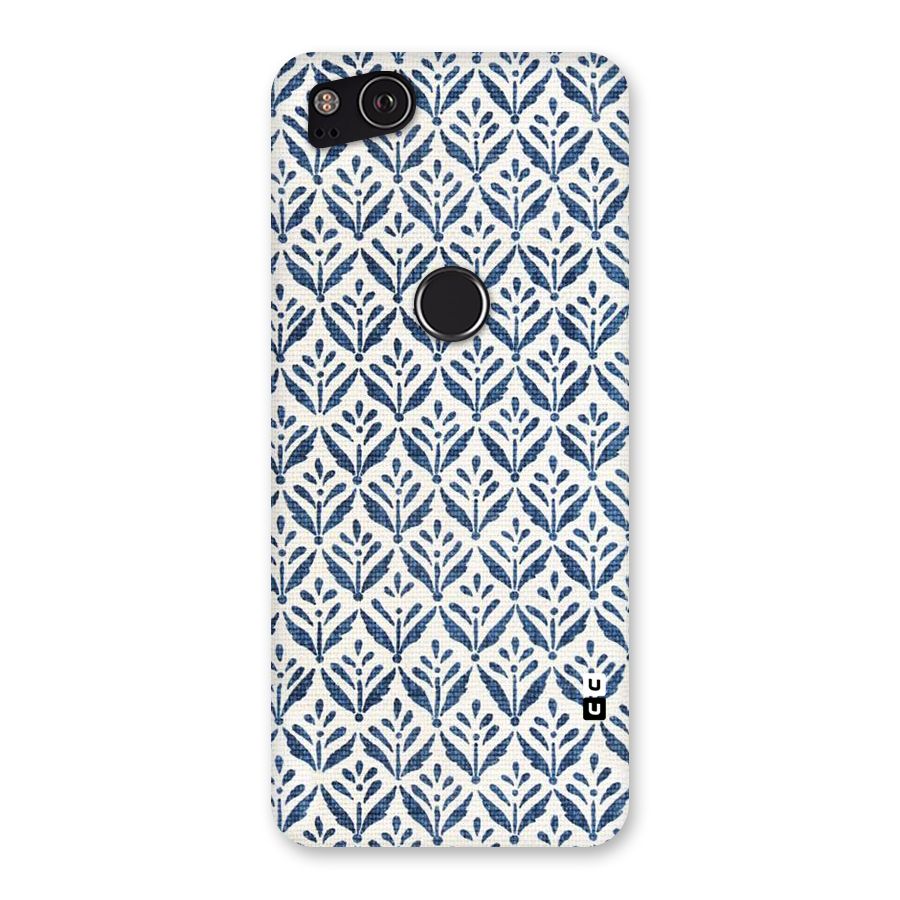 Blue Leaf Back Case for Google Pixel 2