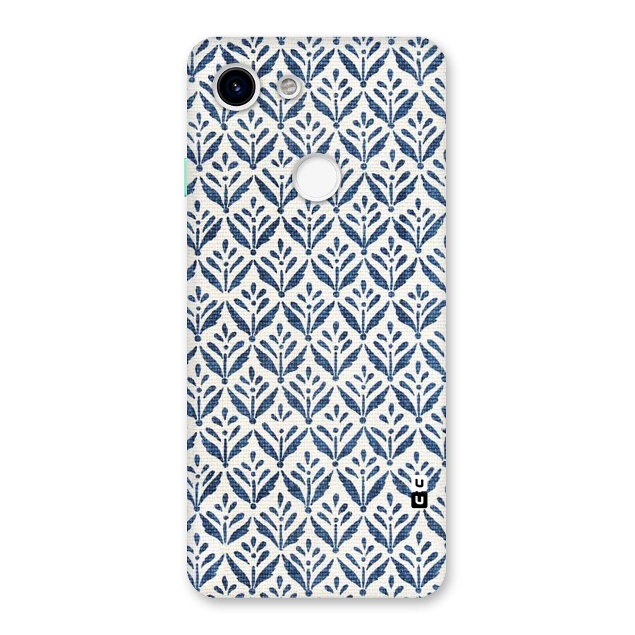 Blue Leaf Back Case for Google Pixel 3