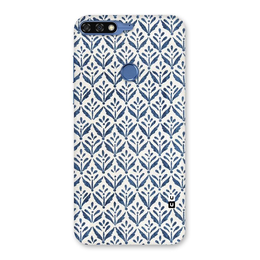 Blue Leaf Back Case for Honor 7C