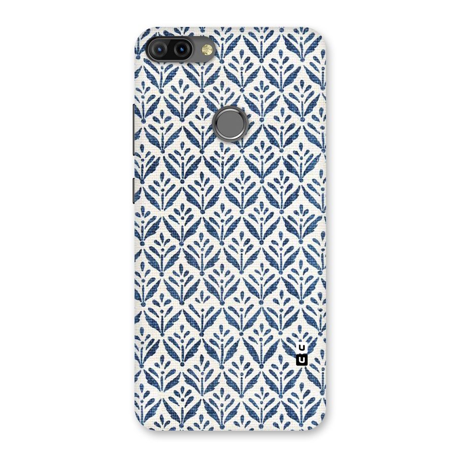 Blue Leaf Back Case for Infinix Hot 6 Pro