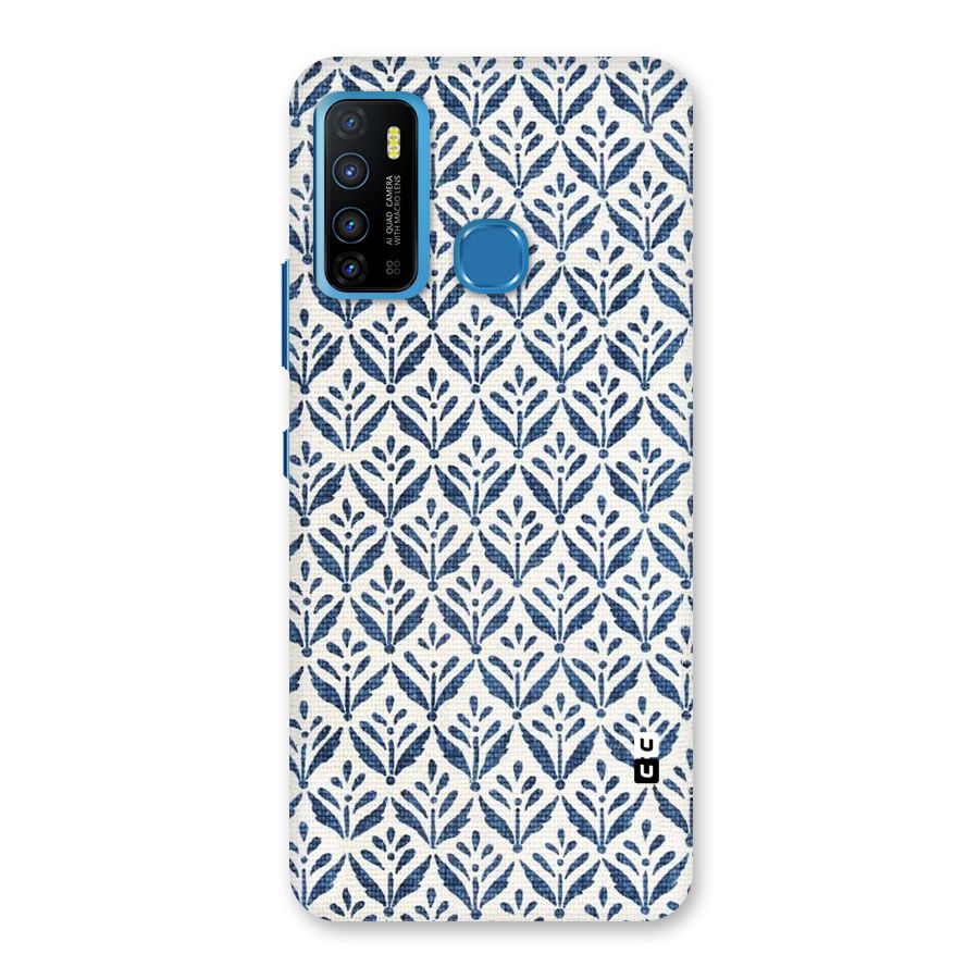 Blue Leaf Back Case for Infinix Hot 9