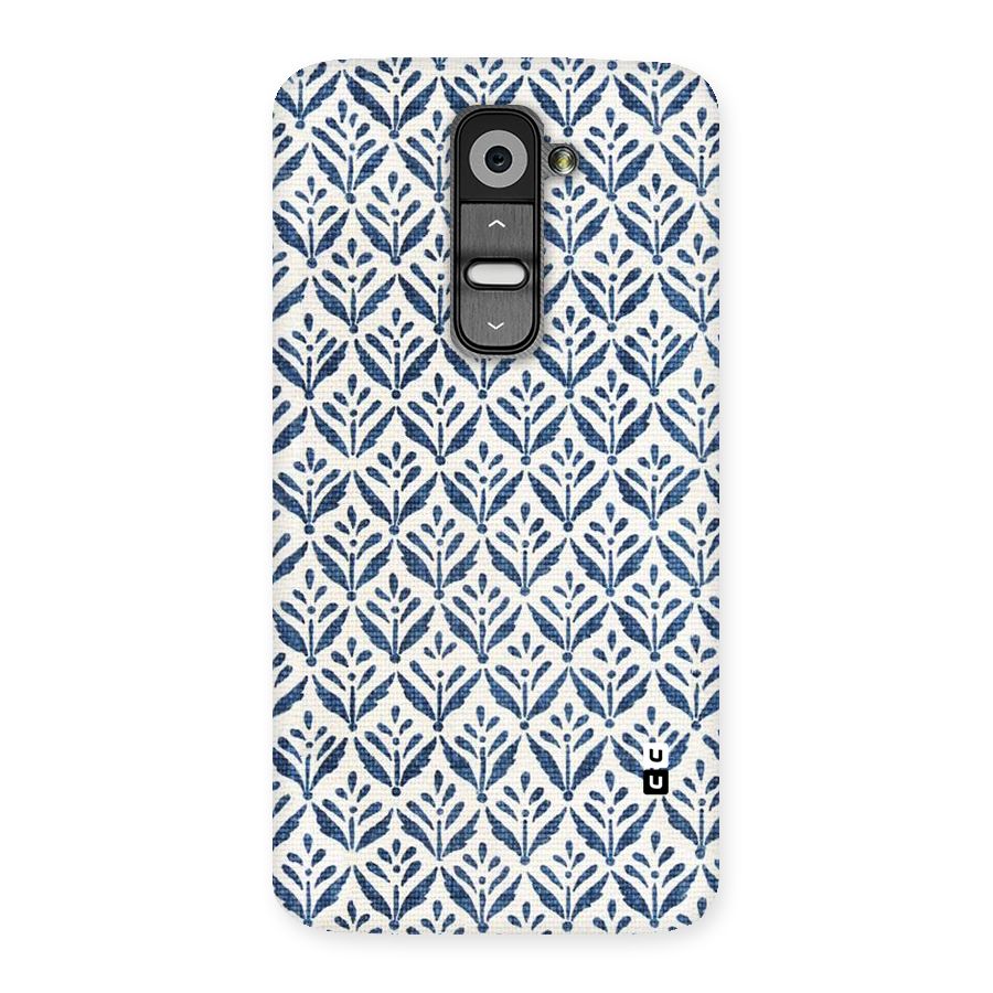 Blue Leaf Back Case for LG G2