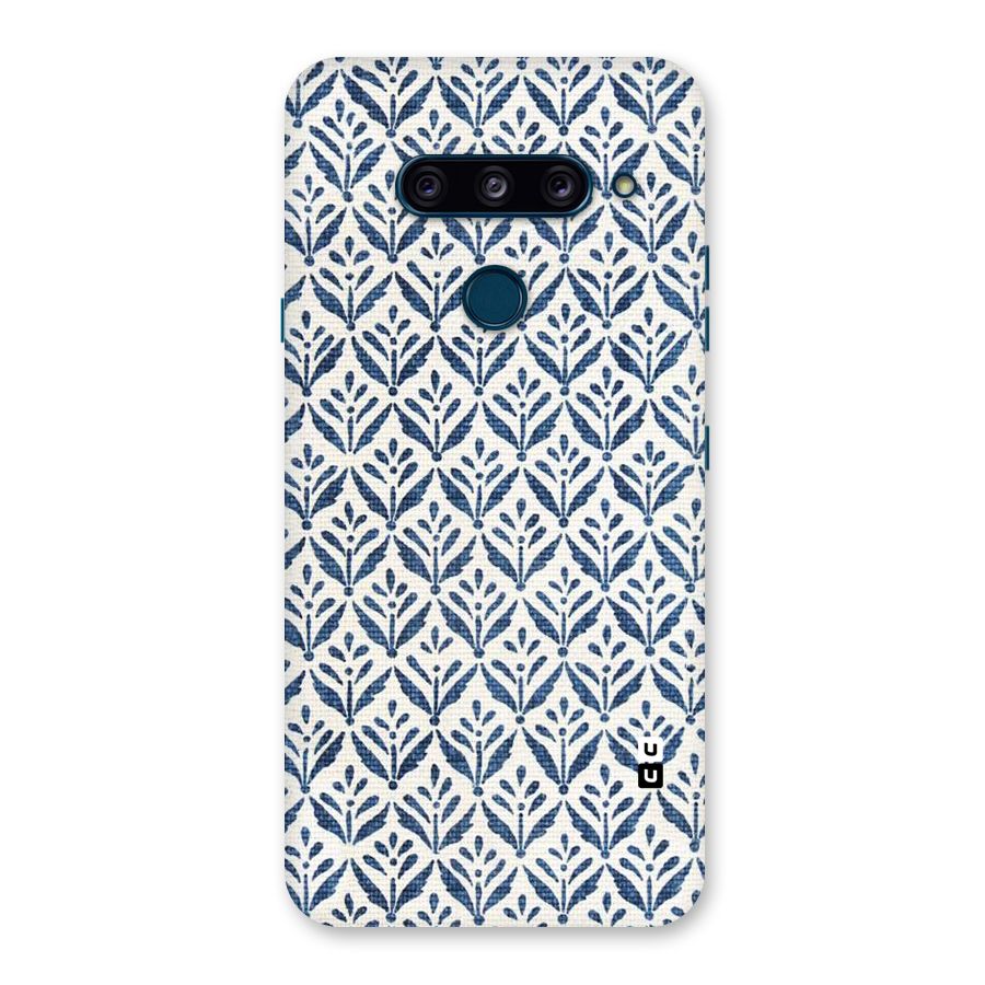 Blue Leaf Back Case for LG  V40 ThinQ