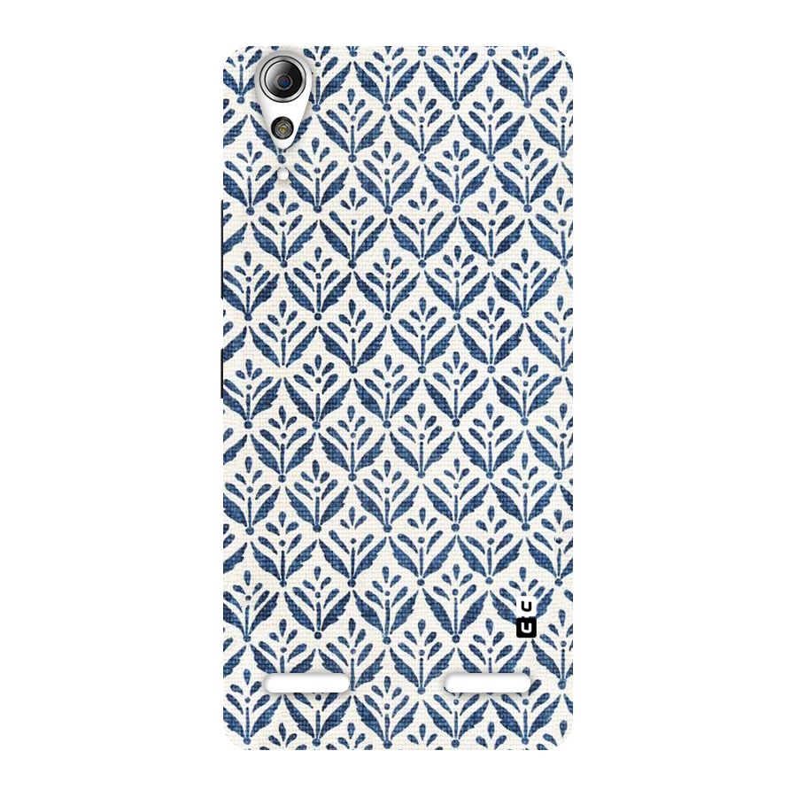 Blue Leaf Back Case for Lenovo A6000 Plus