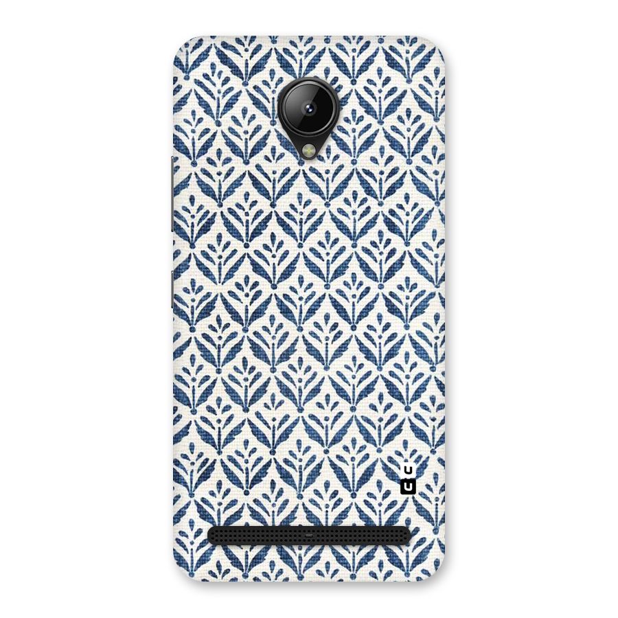 Blue Leaf Back Case for Lenovo C2