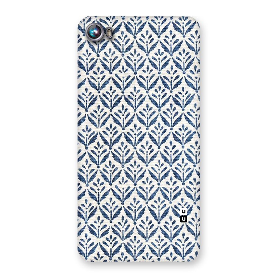Blue Leaf Back Case for Micromax Canvas Fire 4 A107