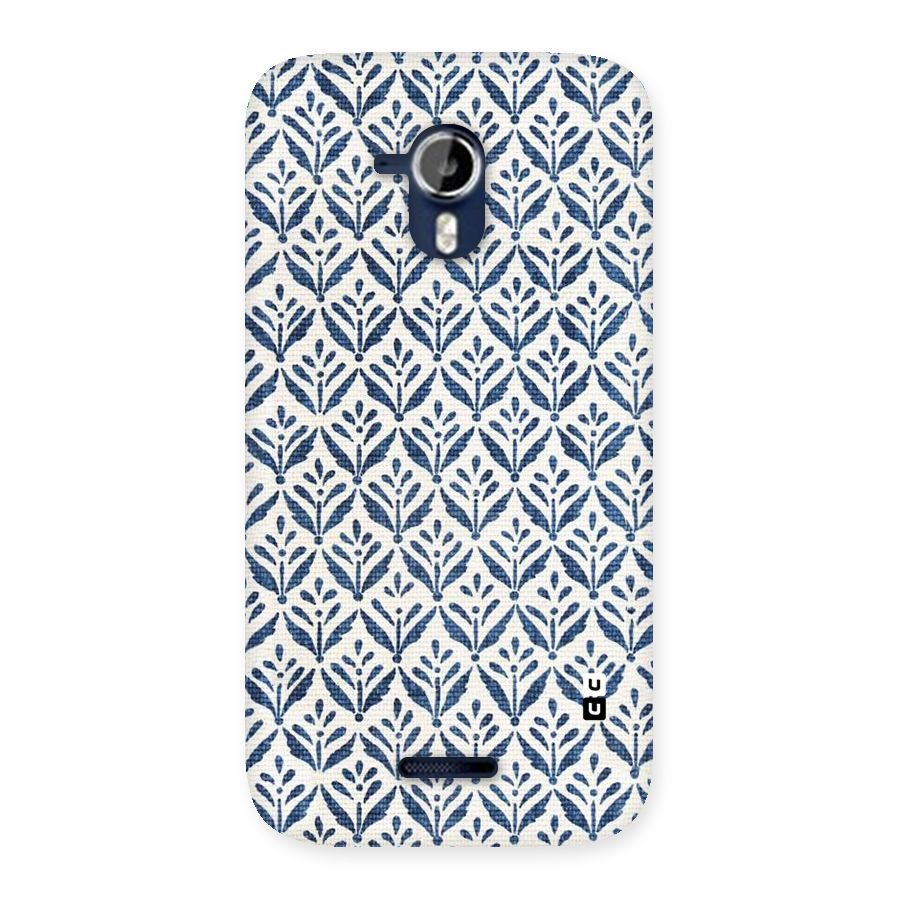 Blue Leaf Back Case for Micromax Canvas Magnus A117
