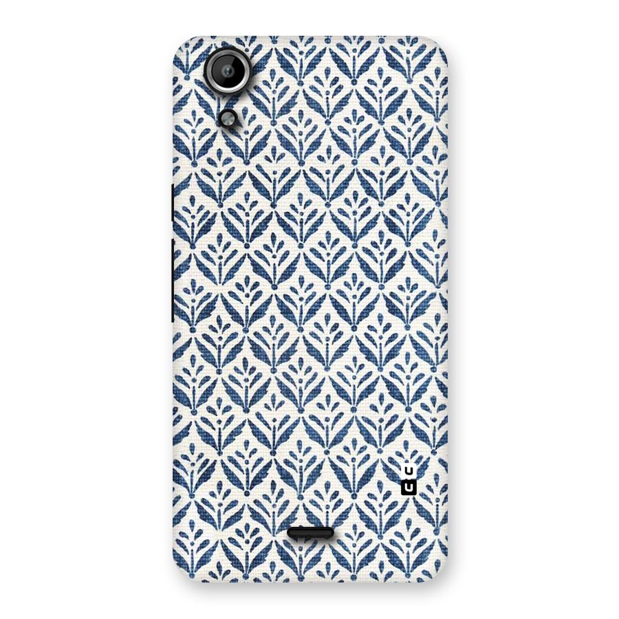 Blue Leaf Back Case for Micromax Canvas Selfie Lens Q345