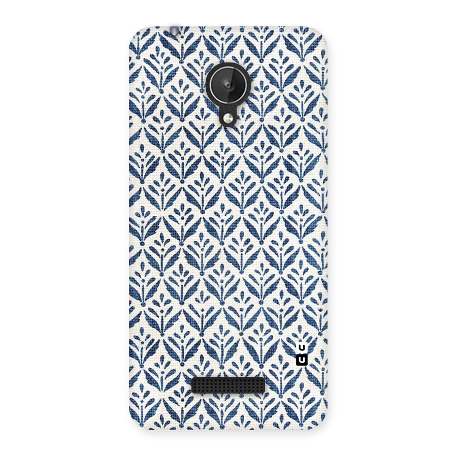 Blue Leaf Back Case for Micromax Canvas Spark Q380