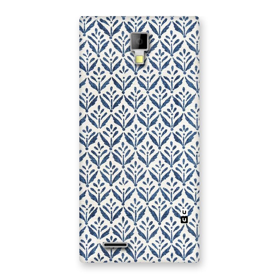 Blue Leaf Back Case for Micromax Canvas Xpress A99