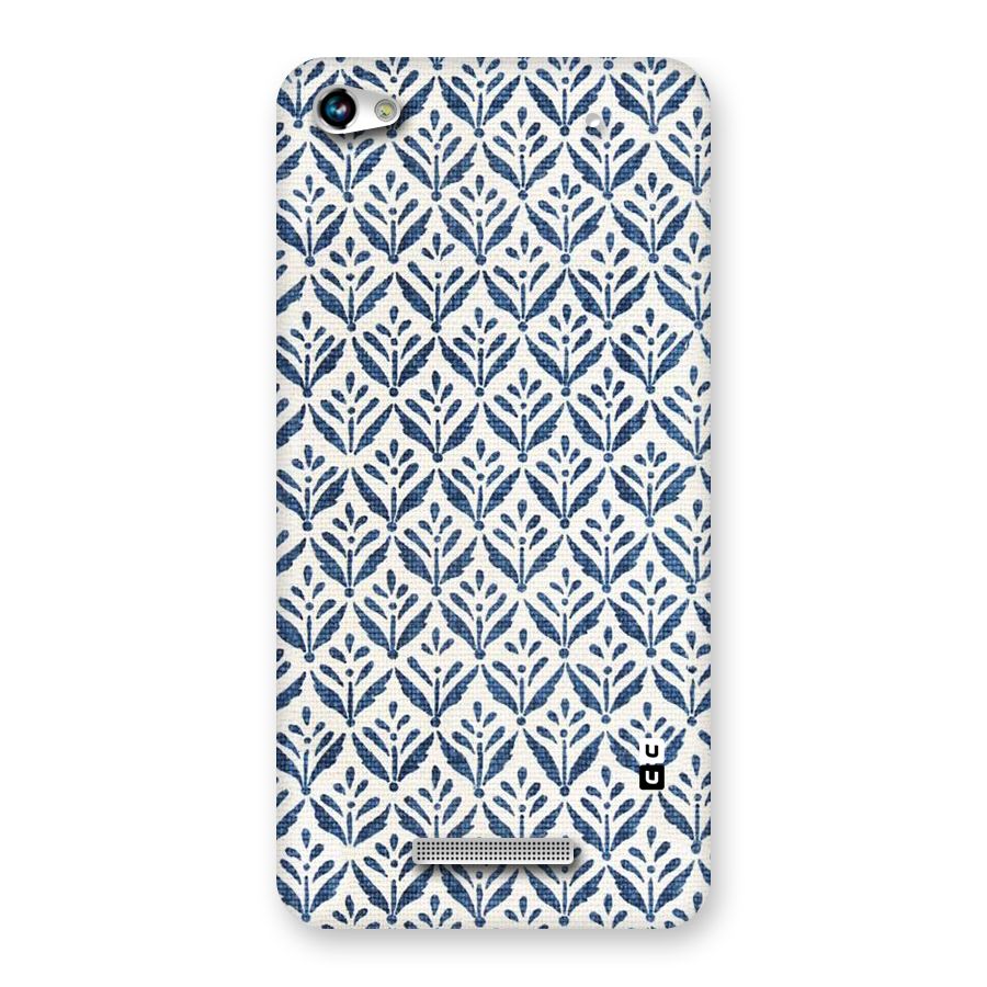 Blue Leaf Back Case for Micromax Hue 2