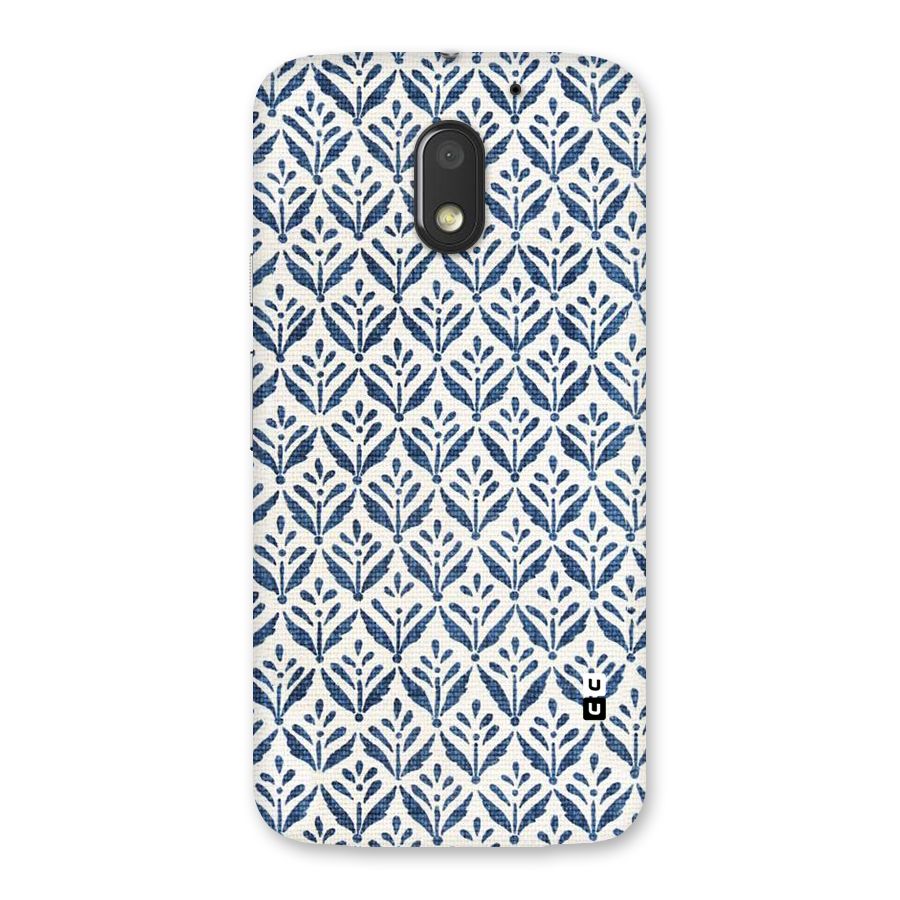 Blue Leaf Back Case for Moto E3 Power