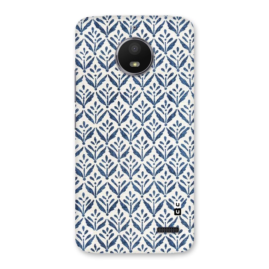 Blue Leaf Back Case for Moto E4