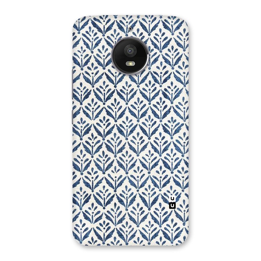 Blue Leaf Back Case for Moto E4 Plus