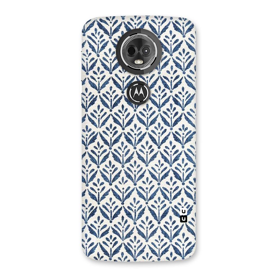Blue Leaf Back Case for Moto E5 Plus