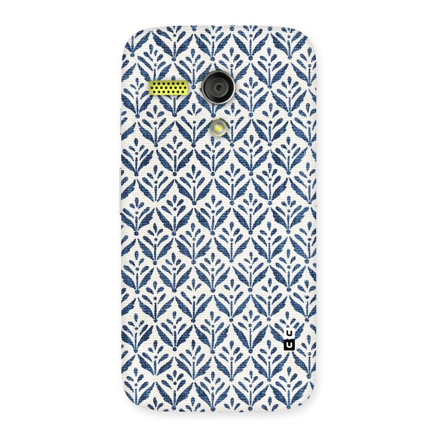 Blue Leaf Back Case for Moto G
