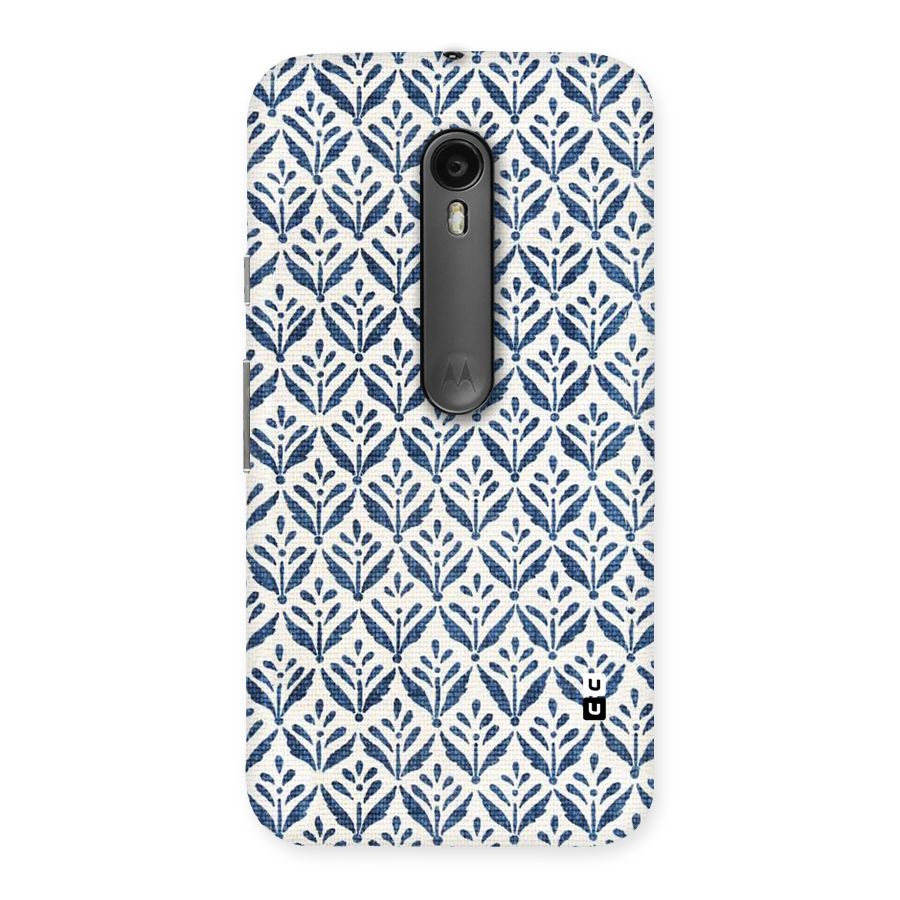 Blue Leaf Back Case for Moto G3