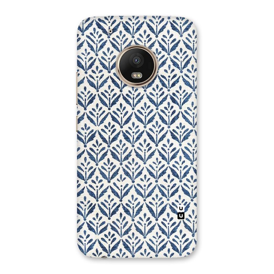 Blue Leaf Back Case for Moto G5 Plus