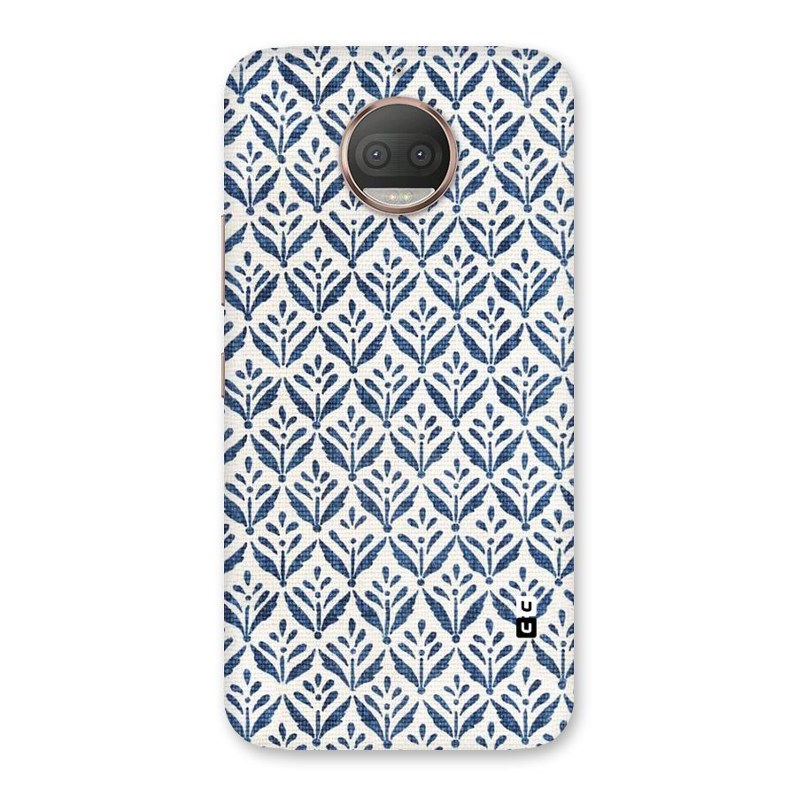 Blue Leaf Back Case for Moto G5s Plus