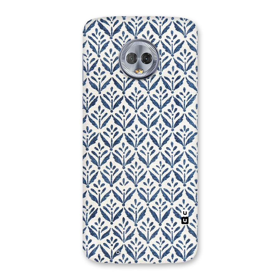 Blue Leaf Back Case for Moto G6