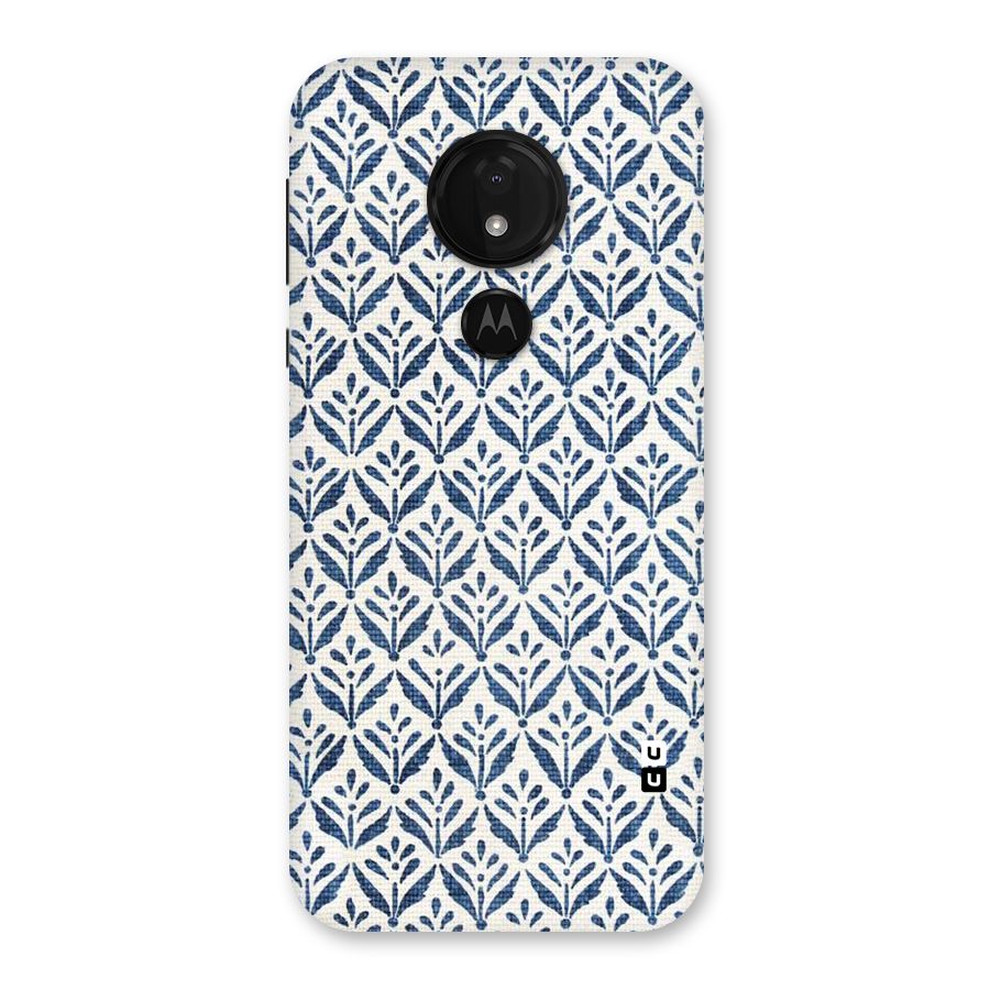 Blue Leaf Back Case for Moto G7 Power