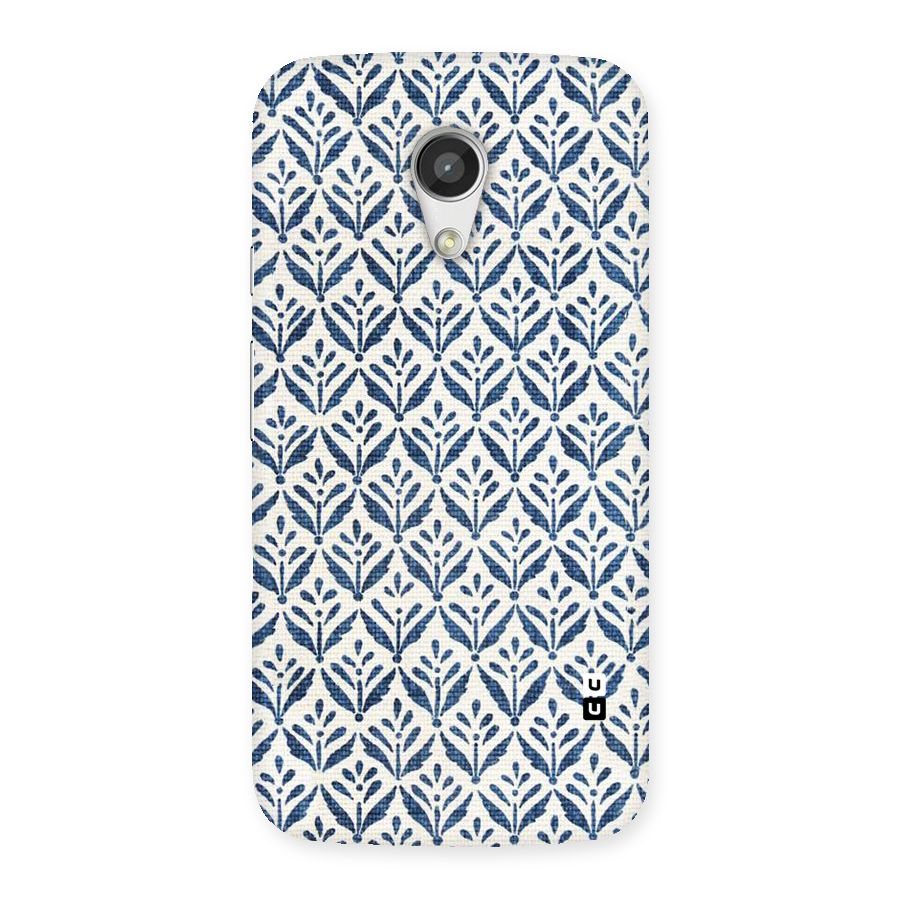 Blue Leaf Back Case for Moto G 2nd Gen