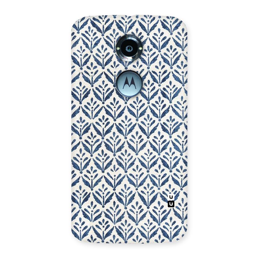 Blue Leaf Back Case for Moto X 2nd Gen