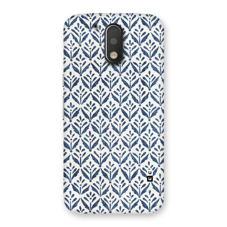 Blue Leaf Back Case for Motorola Moto G4 Plus
