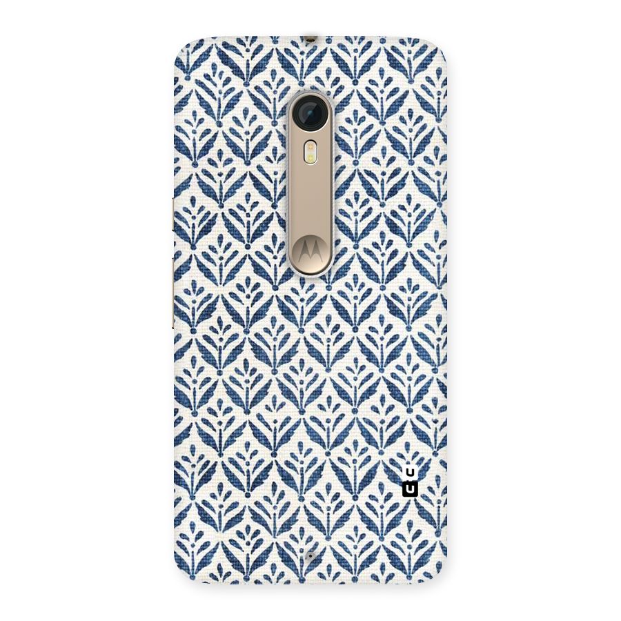 Blue Leaf Back Case for Motorola Moto X Style