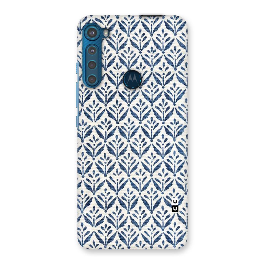 Blue Leaf Back Case for Motorola One Fusion Plus