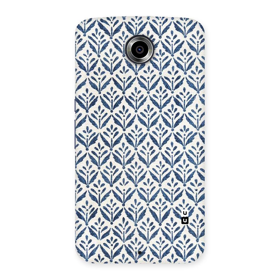 Blue Leaf Back Case for Nexsus 6