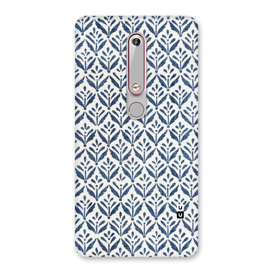 Blue Leaf Back Case for Nokia 6.1