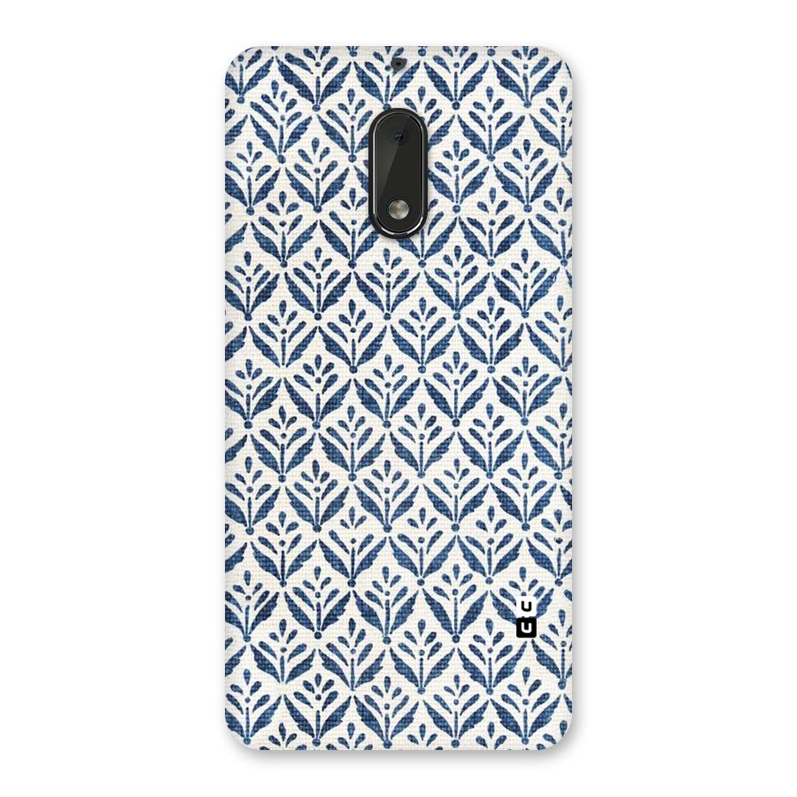 Blue Leaf Back Case for Nokia 6