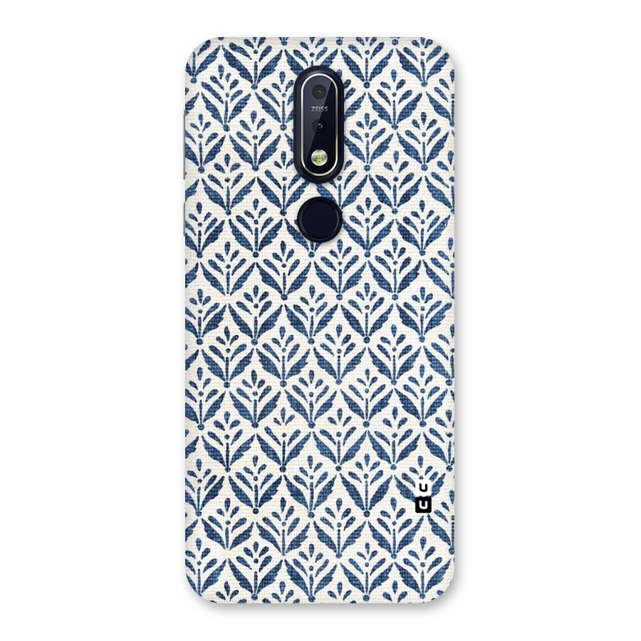 Blue Leaf Back Case for Nokia 7.1
