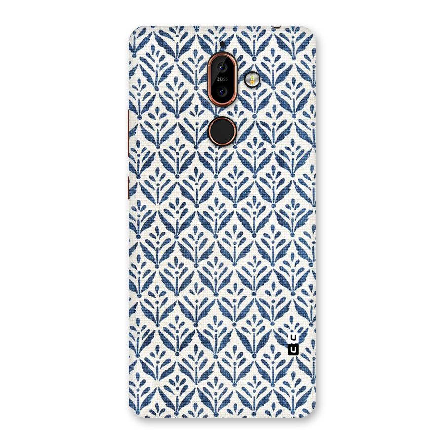 Blue Leaf Back Case for Nokia 7 Plus