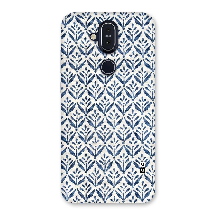 Blue Leaf Back Case for Nokia 8.1