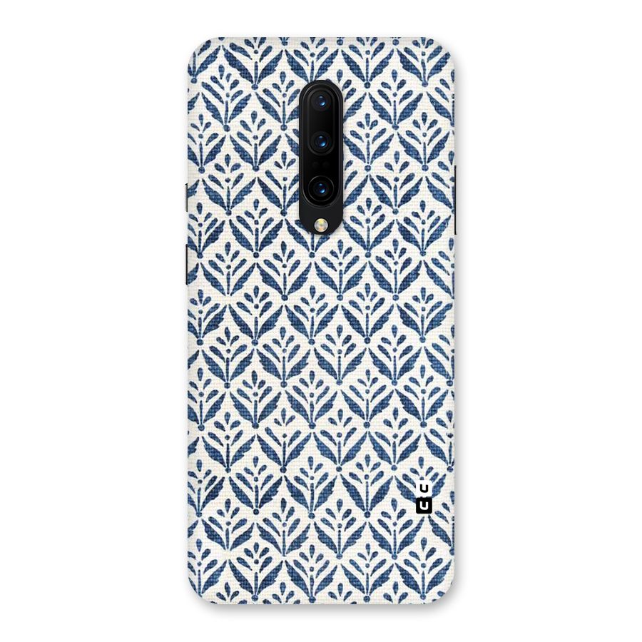 Blue Leaf Back Case for OnePlus 7 Pro