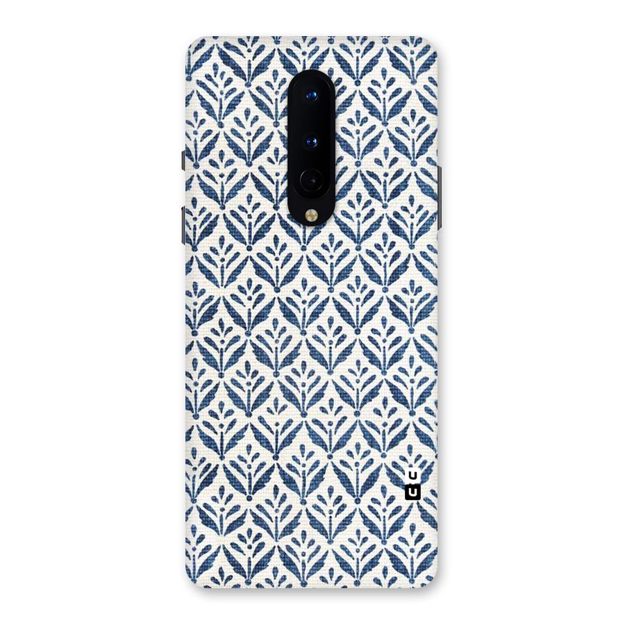 Blue Leaf Back Case for OnePlus 8