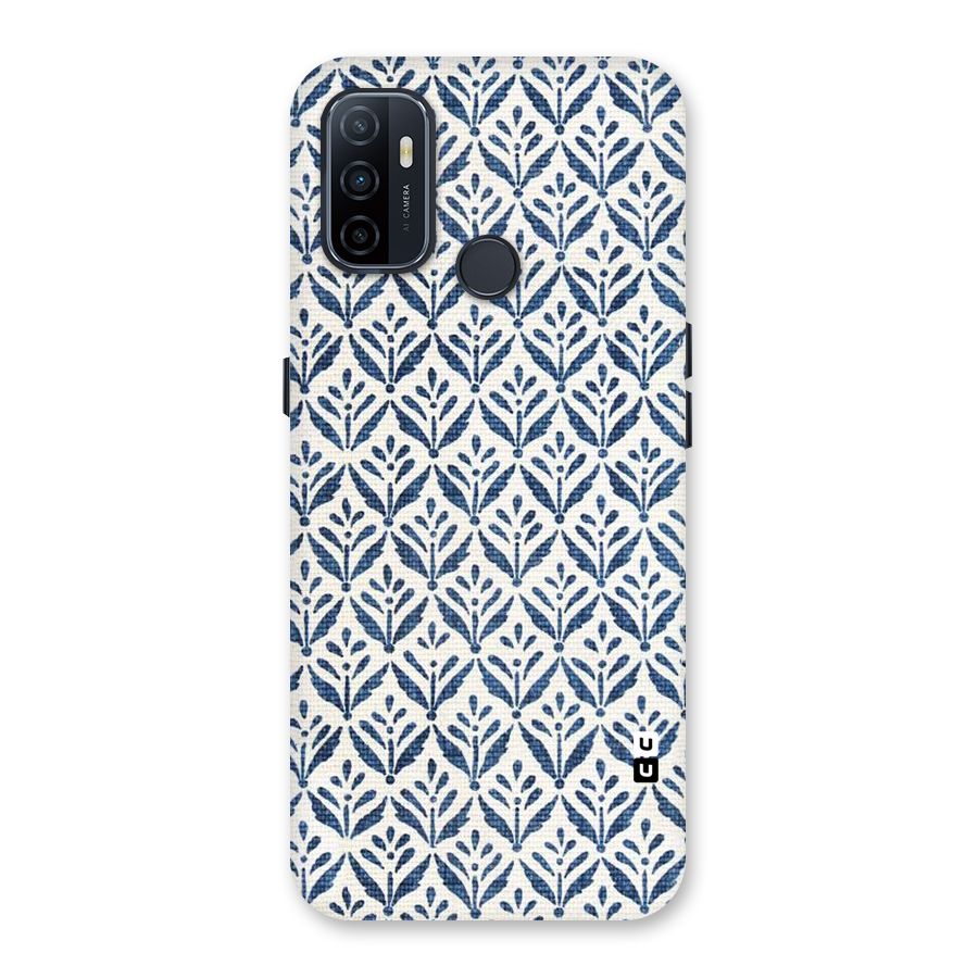 Blue Leaf Back Case for Oppo A32